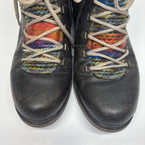 Rieker Winter Boots Womens 39 Felicitas Multicolor Leather Lace Up Round Toe - Picture 5 of 14